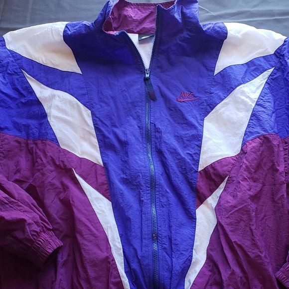 Mens Vtg Nike Color Block Windbreaker Jacket Sz M